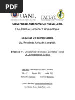 Glosario Sobre Conceptos Del Marco Teórico de La Interpretación Jurídica.