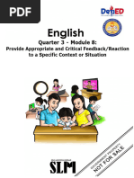 English 9 Quarter 3 Module 8