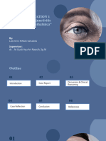 Case Presentation 1 "OD Blepharoconjunctivitis Herpes Zoster Ophthalmica"