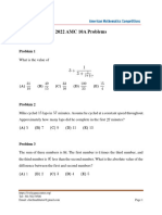 AMC 10 Problems and Solutions