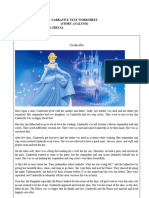 Narrative Text Worksheet Cinderella