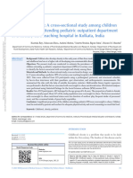 A Cross-Sectional Study Among Children Aged 6-12 Years Attending Pediatric Outpatient Department of A Tertiary Care Teaching Hospital in Kolkata, India