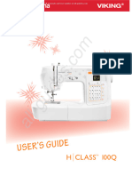 Husqvarna/Viking H Class 100 Sewing Machine Instruction Manual