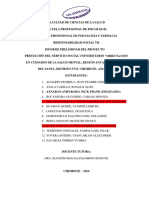 Informe Preliminar Resposabilidad Social Vii Grupo 1 Carrera Profesional de Psicólogia y Farmacia