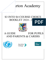 S3 S4 Option Choice Booklet 2024 2025 For Distribution