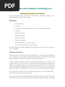 2 Actividades para Trabajar El Bullying en El Aula