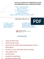 Protocol For Dissertation Work - NITROFURANTOIN 26-10-2018