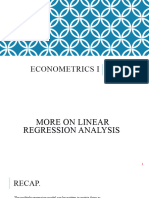 Econometrics I Lecture 4 Wooldridge