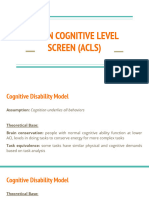 Allen Cognitive Level Screen (Acls)