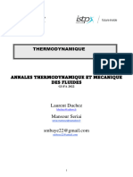 Annales2Thermodynamique Et MÃ©canique Des Fluides