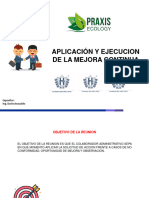 Aplicacion de La Mejora Continua en Praxis