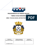 PTS Procedimiento de Trabajo Seguro Obras Civiles Menores