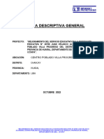 Memoria Descriptiva General Final