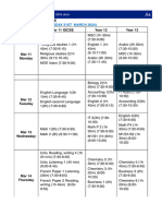 Mock Exam Timetable 2024