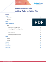 Embedding Audio and Video Files