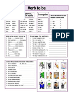 Actividades 1° VERBO TO BE Presente-Pasado.