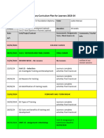 Curriculum Plan