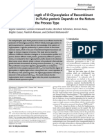 Biotechnology Journal - 2020 - Radoman - The Degree and Length of O Glycosylation of Recombinant Proteins Produced in