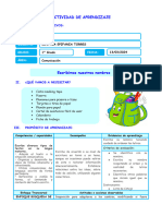 Escribimos Nuestros Nombres - COM - SESIÓN