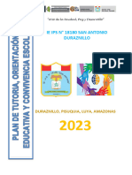 Plan Anual de Tutoría y Convivencia Escolar-2023