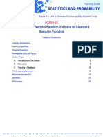 Conversion of Normal Random Variable To Standard Random Variable