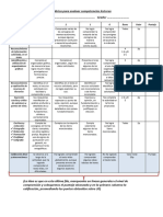 Rúbrica para Evaluar Competencias Lectoras Fin de Año T2