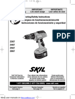 Operating/Safety Instructions Consignes de Fonctionnement/sécurité Instrucciones de Funcionamiento y Seguridad