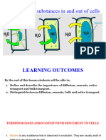 Movement in and Out of Cells