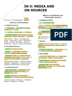 Mil - Lesson 5 - Media and Information Sources