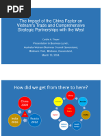 Thayer, The Impact of The China Factor On Vietnam's Trade and Comprehensive Strategic Partnerships With The West