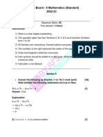 Gujarat Board 17march Class 10 Maths Standard Question Paper Solutions 2023