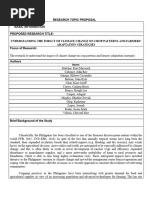 Practical Research I ProposalImpact of Climate Change On Crop Patterns