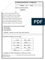 Avaliação de Lìngua Portuguesa 4 Bimestre