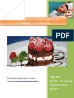 UFCD - 8289 - Cozinha - Pastelaria - Planeamento Da Produção e Mise-En-place - Índice