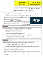 Série 1 Produit Scalaire SM Du Peéparation Au Cotrole 1bac SM