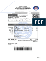 Plate No: 123NQL: Official Receipt