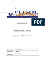 Illegal Wildlife Trade in India (Env. Law Assignment 20blb1024)