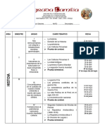 SYLLABUS 5° Historia