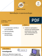 Introdução À Nanotecnologia: Química Aplicada