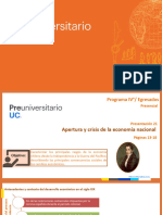 Clase 21 (IV-P) - Apertura y Crisis de La Economía Nacional