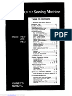 Kenmore 158.17570 Sewing Machine Instruction Manual