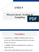 Unit 5 Measure Scale Sample