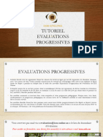 Tutoriel Evaluations Progressives