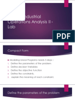 IE 322 Lab 3 Compact Form Using Data