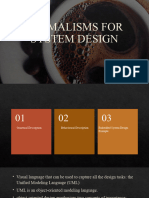 Formalisms For System Design