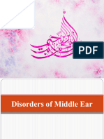 Disorders of Middle Ear