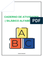 Caderno de Atividades Silábico Alfabético