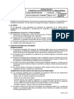 19-Estándar Transporte de Explosivos en La Unidad Minera