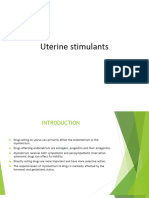 Drugs Affecting The Myometrium (Stimulants and Relaxants of The Uterus)