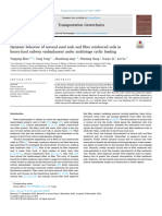 Dynamic Behavior of Natural Sand Soils and Fiber Reinforced Soils in Heavy Haul Railway Embankment Under Multistage Cyclic Loading